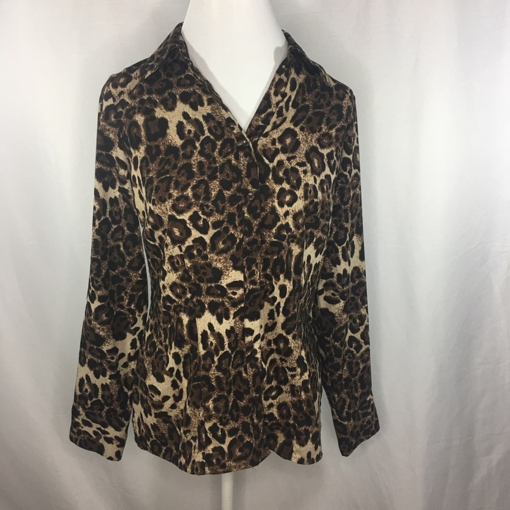 Laura Scott Women's Long Sleeve V Neck Top Size Medium